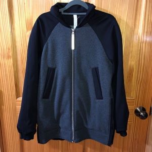 Lululemon Both Ways Bomber Jacket Heather Black 8